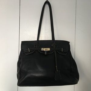 BLACK LEATHER BAG